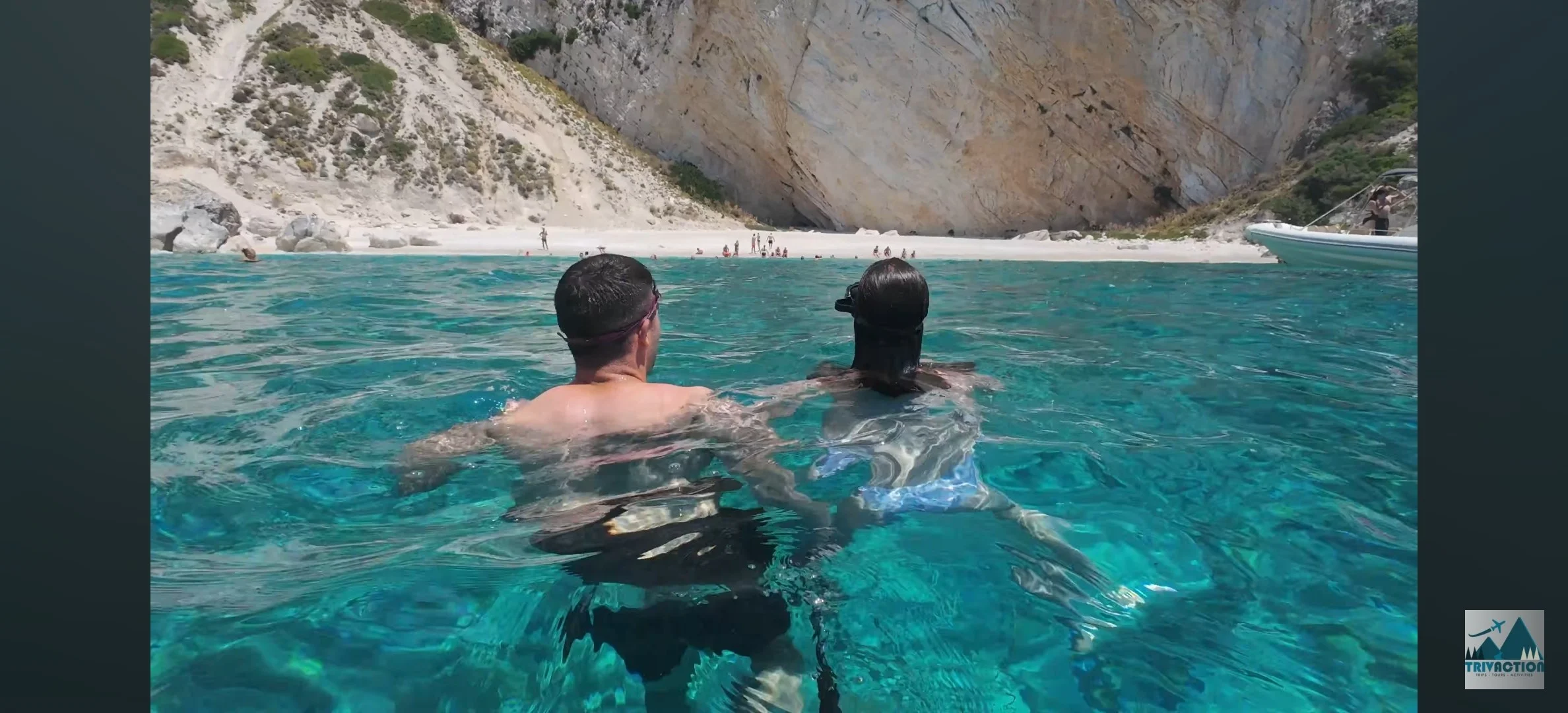 mythical Calypso Cave & Aspri Ammos Beach 